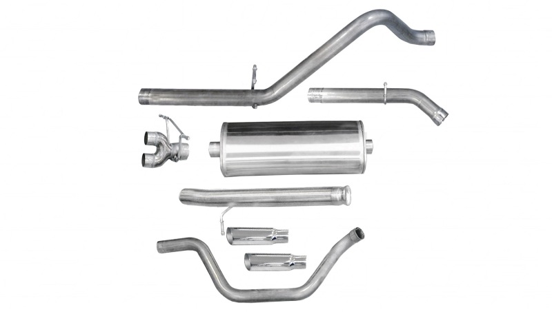 Chevrolet Silverado Performance Exhaust - Rear - CORSA Performance - Cat-Back Dual Rear Exit - Polished - `09-`13